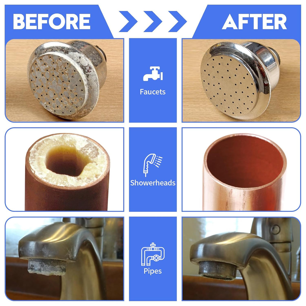 Water Descaler,Briidea Water Descaler Whole House with Highly Efficient in Dissolving Scale, No Chemicals, Salt or