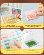 Diamond Art Trays with Lids, 60PCS Diamond Painting Storage, White