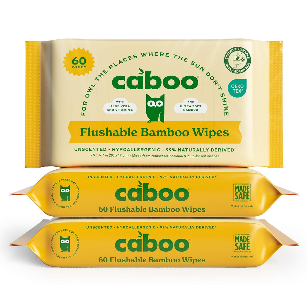 Tree Free Flushable Wipes, Septic Safe, 180 Wipes