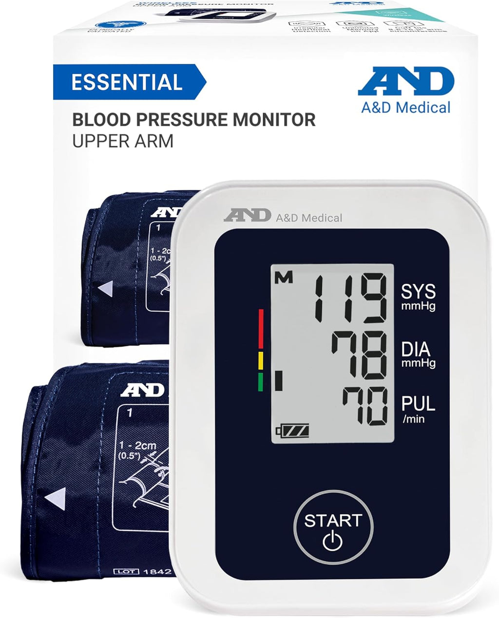 Blood Pressure Monitor for Home Use, UA-651 – Upper Arm Precise BP Machine – Wide Range Cuff (8.6-16.5” / 22-42cm)
