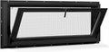 Vinyl Hopper Basement Window 46" x 21" Black