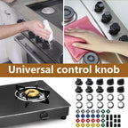 Icelily Electrical Stove Knob Kit for TJ KN002 and 61201, Universal Oven Control Knobs Set with Burner Dials for Range