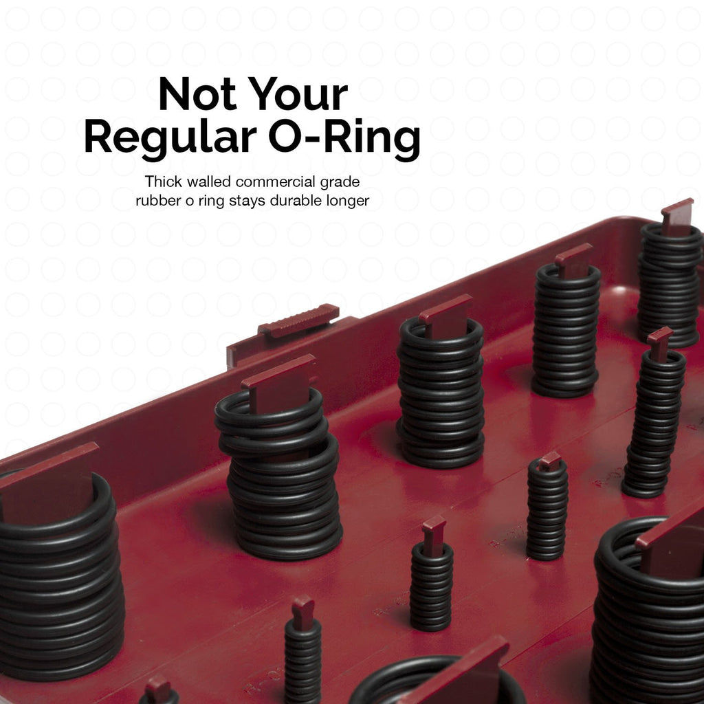 NEIKO 407 Rubber O-Ring Assortment Kit, Buna-N Gasket Sealing Rings and Replacement O-Rings, 32 SAE Sizes, 407-Piece Kit