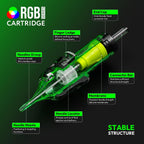 50PCS Tattoo Needles Cartridge Assorted Mixed Size