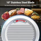 10-inch Commercial Meat Slicer 240W 0-13mm Semi-Auto Low Noise