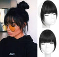 Clip In Bangs Real Human Hair Jet Black Wispy Fake Bangs For Women | Clip On, Natural Hair Bangs, Fringe With