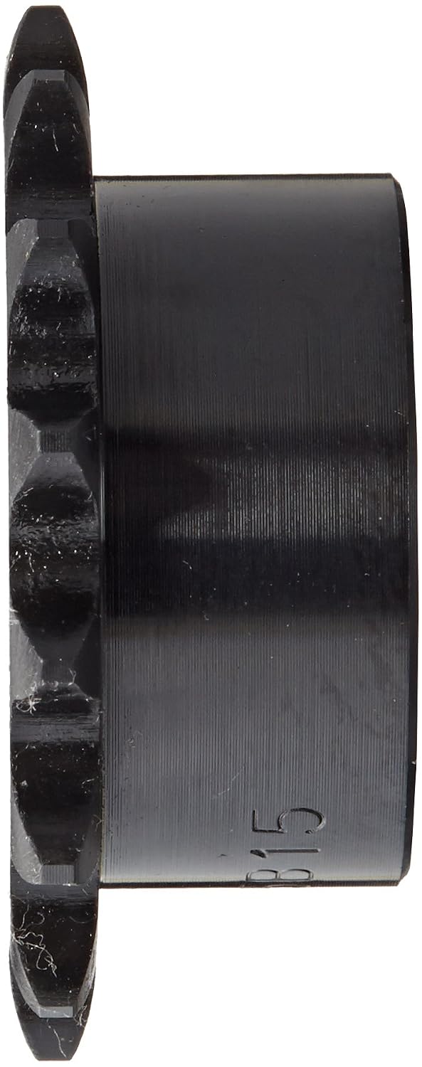Browning 35B15 Minimum Bore Roller Chain Sprocket, Single Strand, Steel, 1/2" Stocked Bore, 15 Teeth
