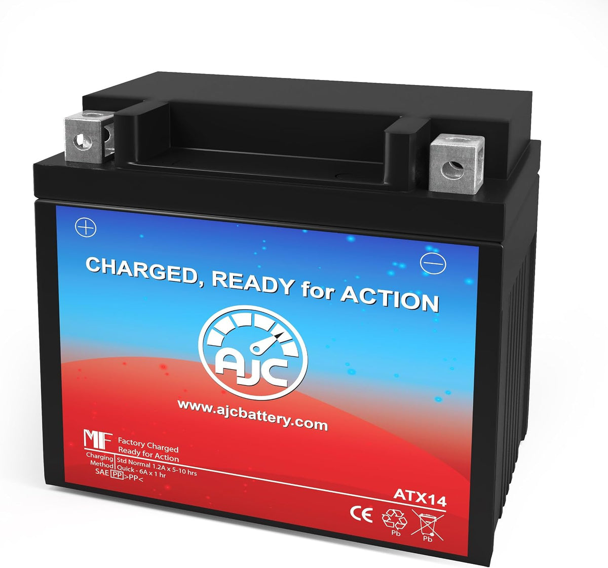AJC Battery Compatible with Kawasaki KVF750-A B Brute Force 750 4x4 750CC ATV Battery (2005-2017)