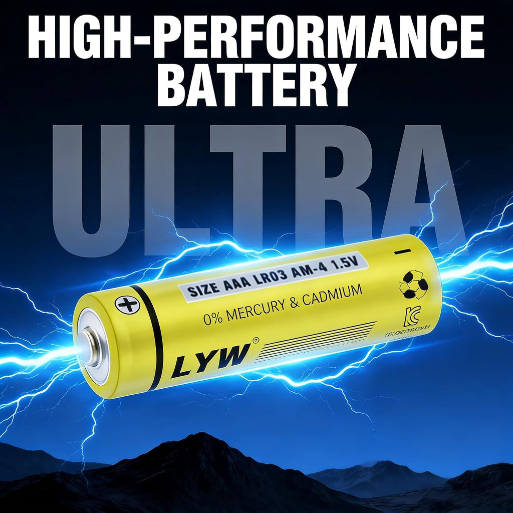 Premium Grade 48 Pack Batteries AAA Size,Alkaline Triple A Batteries,Ultra Long-Lasting,Leakproof 1.5V Household