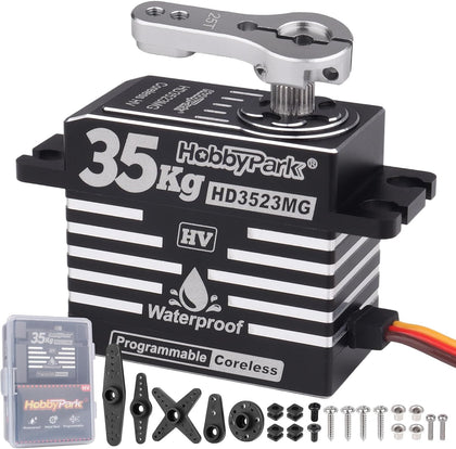 Waterproof RC Servo High Torque Coreless Motor Metal Gear Digital Servo Aluminum Case Parts for 1/8 1/10 RC Crawler