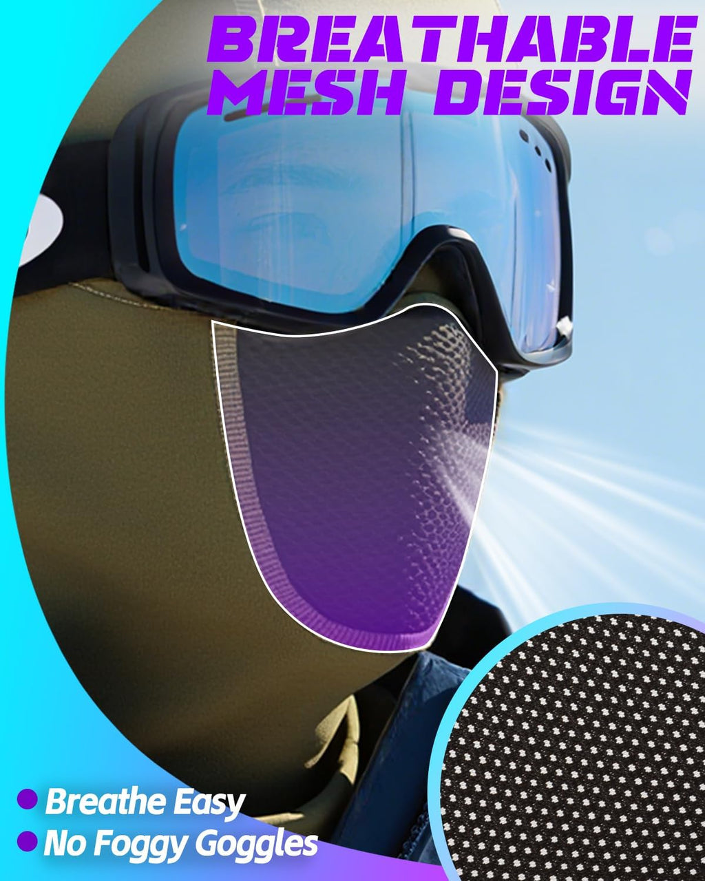 Balaclava Ski Face Mask for Men Women-Breathable Winter Cold Weather Gear Thermal Shiesty for Skiing Motorcycle