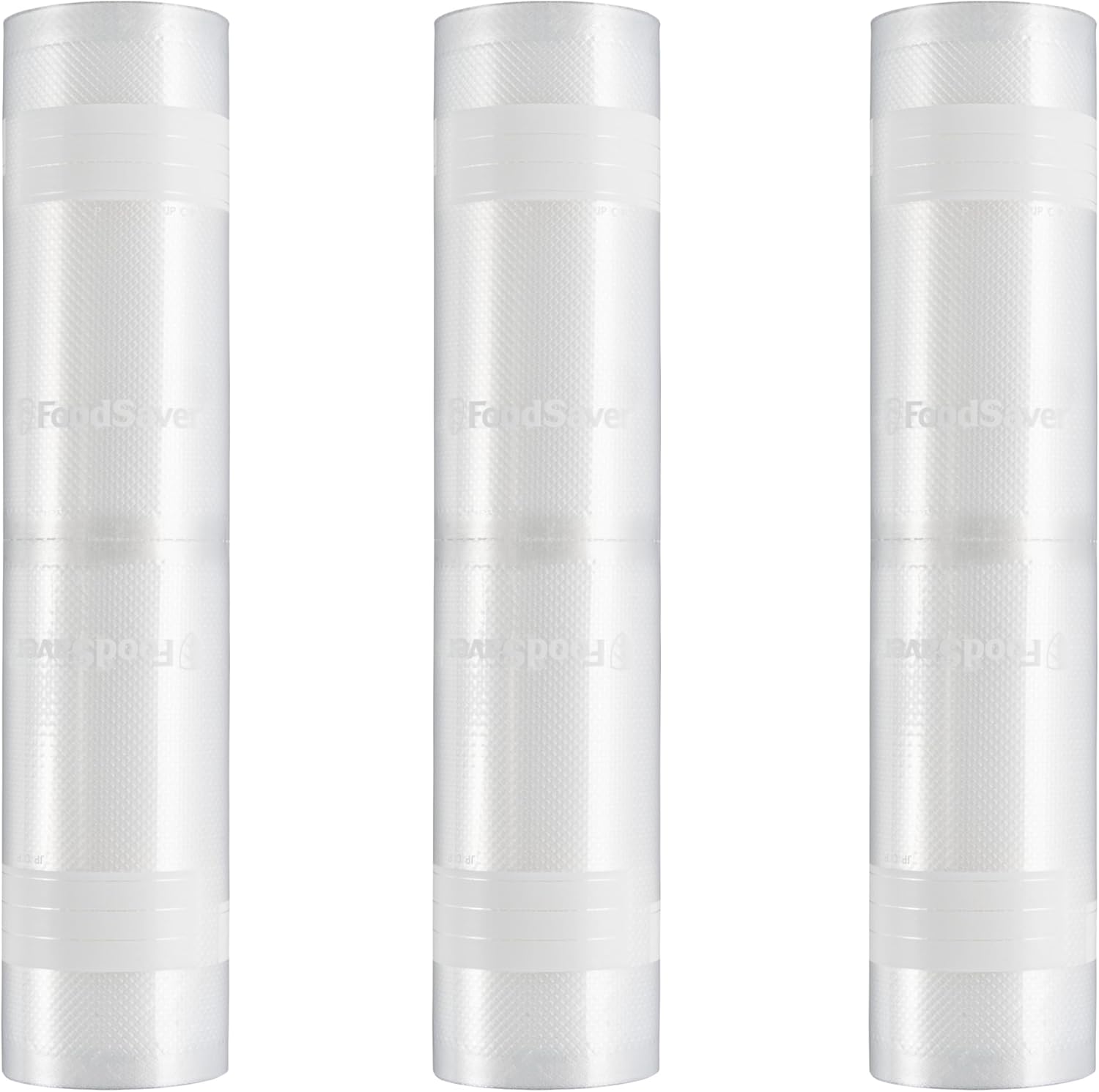 Custom Fit Vacuum Sealer Rolls, Airtight Food Storage and Sous Vide Rolls, BPA-Free, 11 x 16' (Pack of 3)