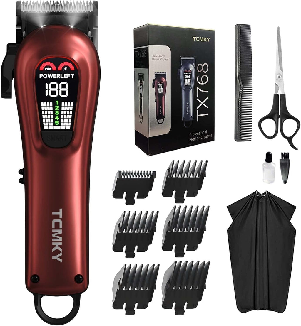 Hair Clippers for Men Barber Clippers Rechargeable Hair Trimmer Kit | Professional Clippers for Men Cordless&Corded