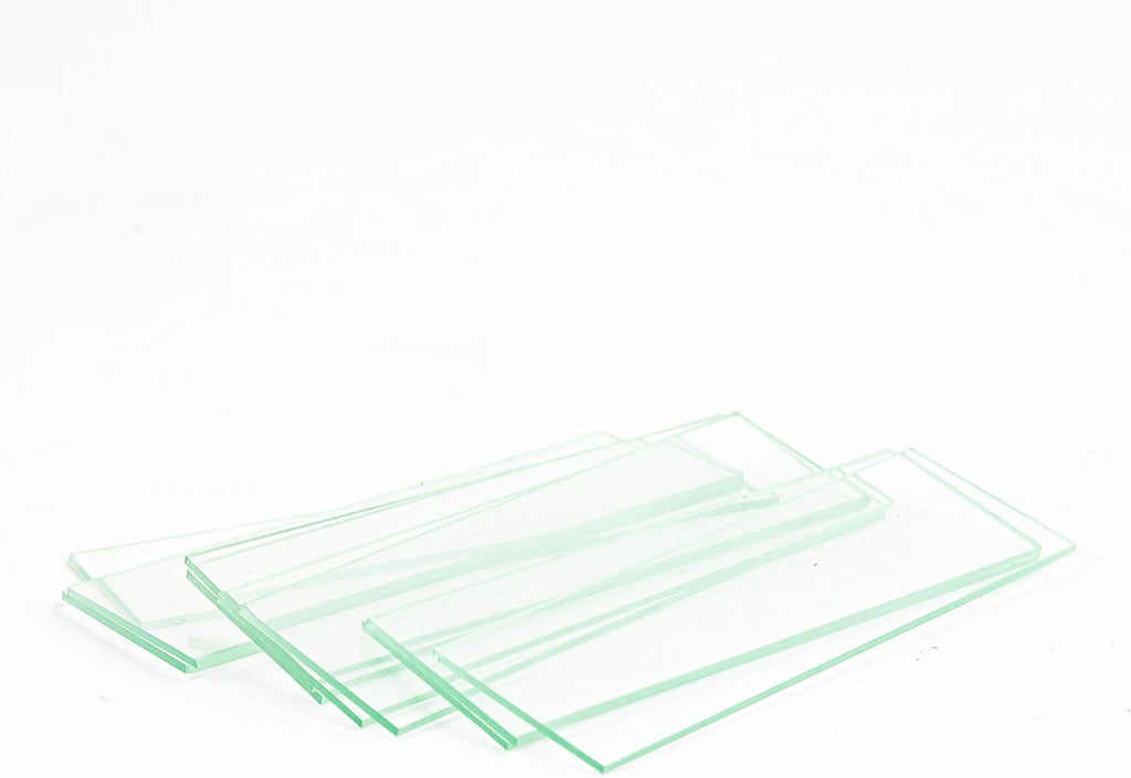 BS-50P-100S-22 Pre-Cleaned Blank Ground Edge Glass Microscope | 50 Pre-Cleaned Microscope Slides with 100 Clear 7/8 x