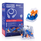 100Pairs Silicone Ear Plugs,32dB,Orange