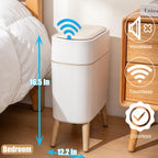 Motion Sensor Bathroom Trash Can with Lid - 2.5 Gal Smart Trash Bin