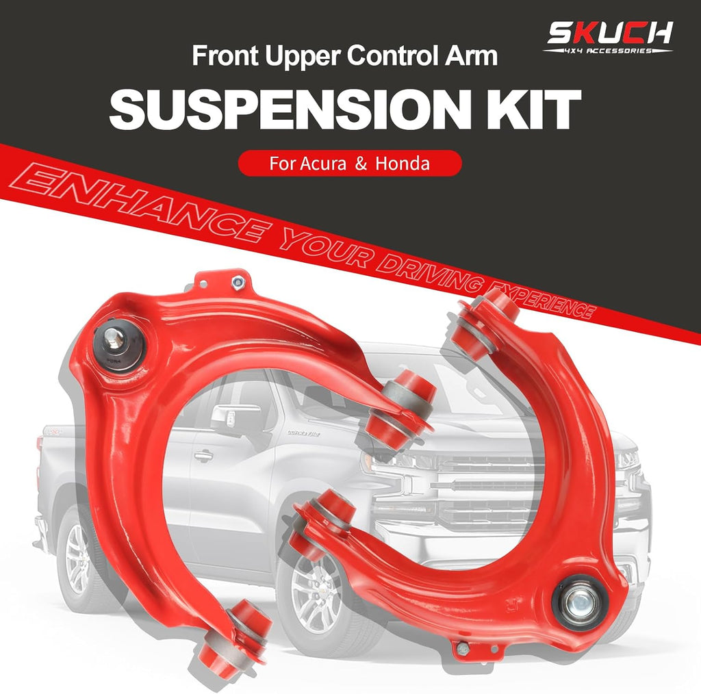 Front Upper Control Arms for 2003‑2007 Honda Accord & 2004‑2008 Acura TSX – Upgraded Polyurethane Bushings, OEM‑Style Complete Kit
