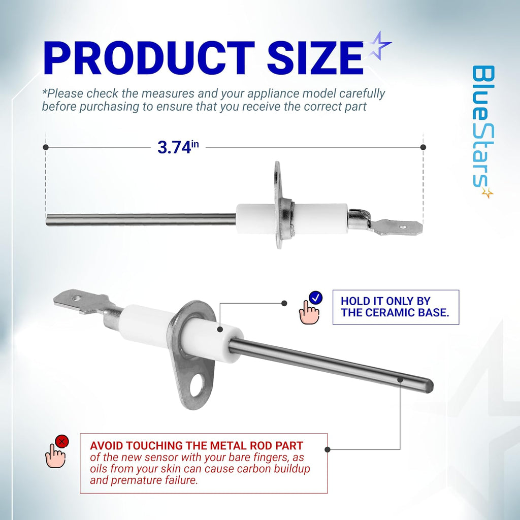 BlueStars 025-37499-000 Flame Sensor 2-Pack for York Luxaire Coleman