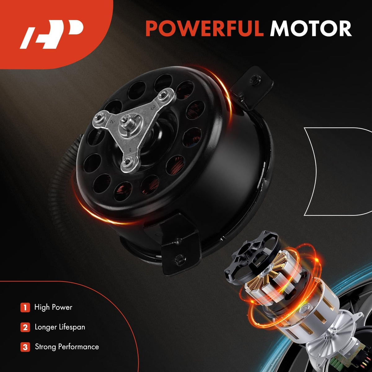 A-Premium Radiator Fan Motor Compatible with Kia