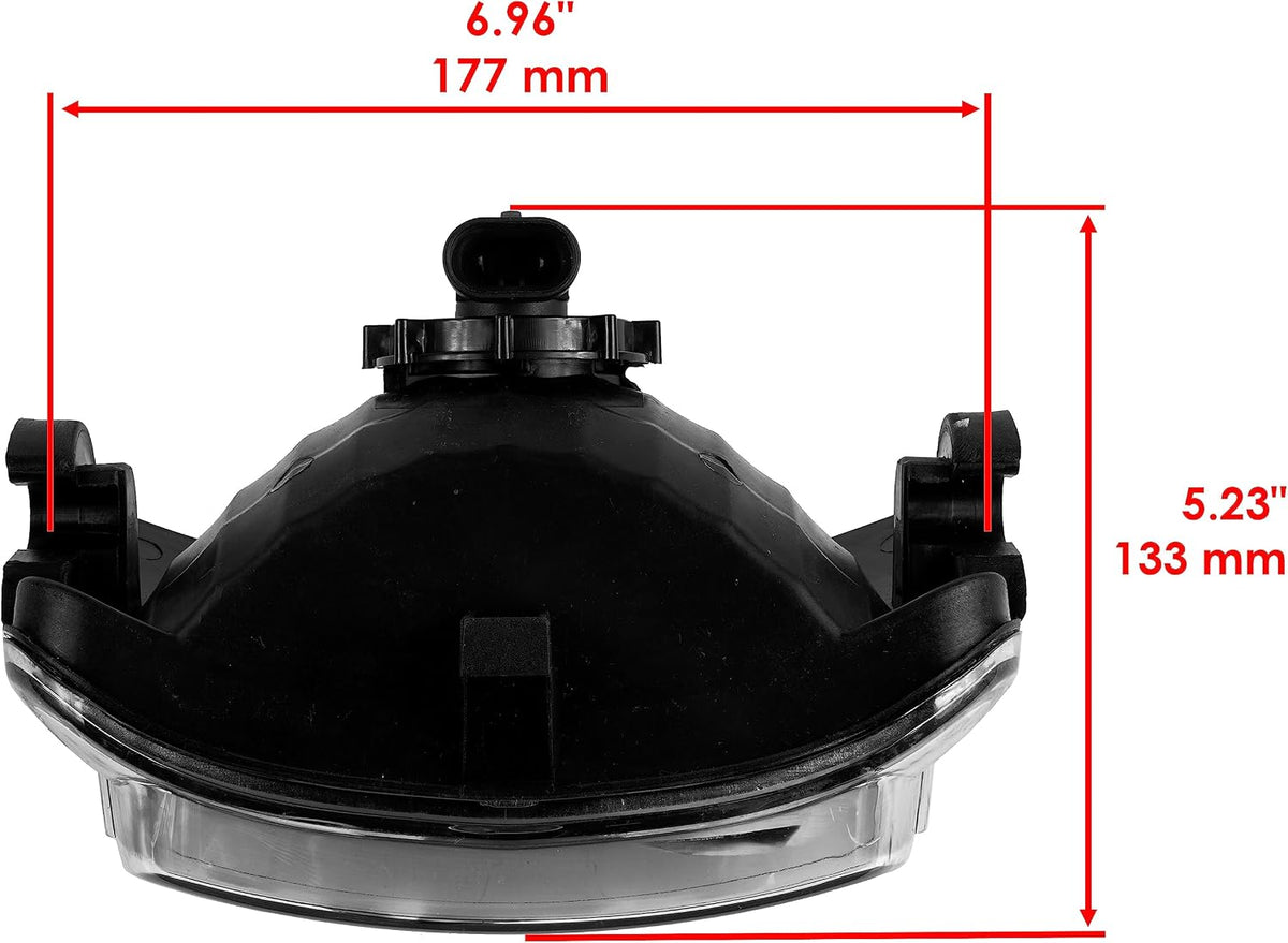 Caltric HeadLight Assembly with Bulb compatible with Honda TRX500FA Foreman Rubicon 500 4X4 2005-2009