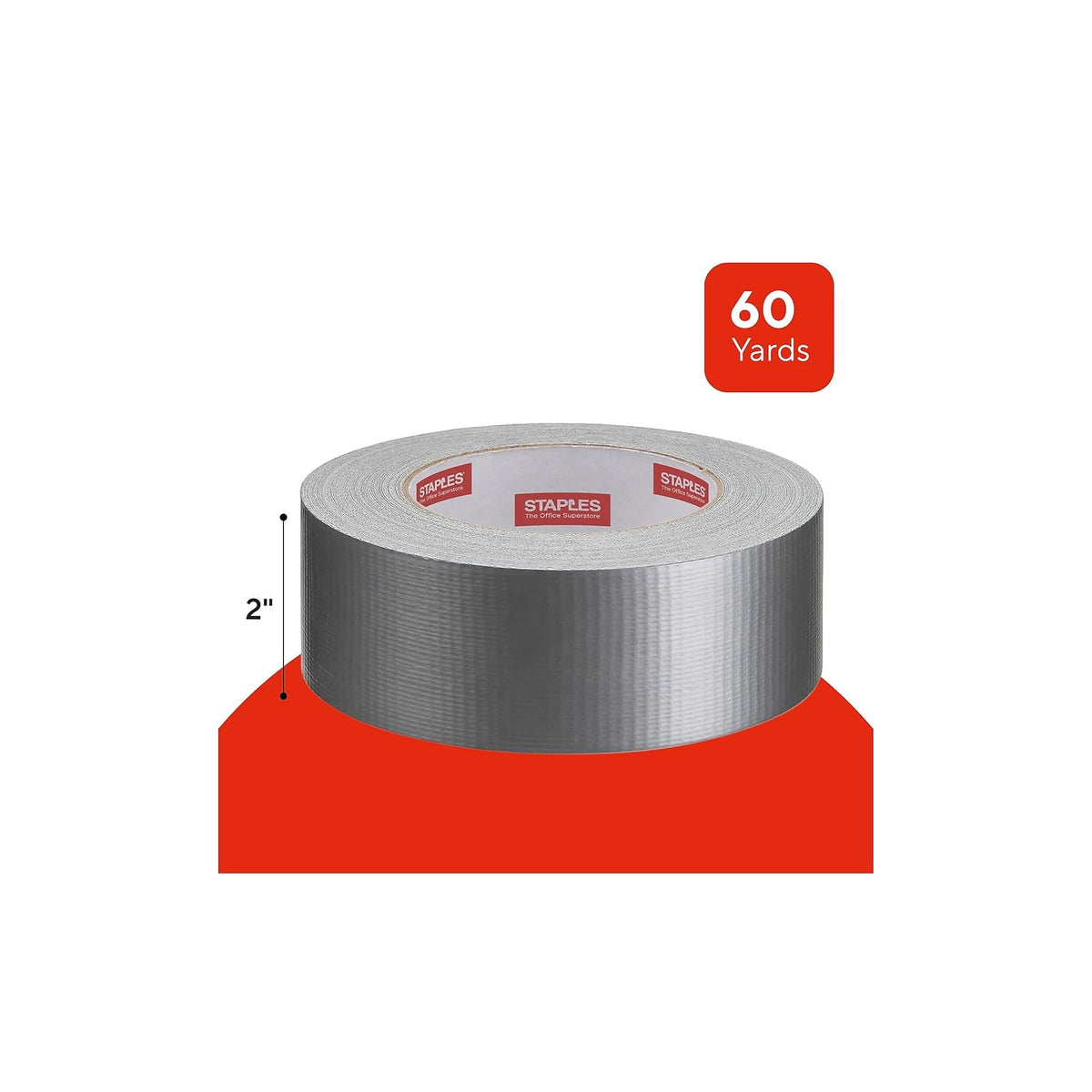 General Purpose Duct Tape, 2x60 Yards, Silver, Multi-Use