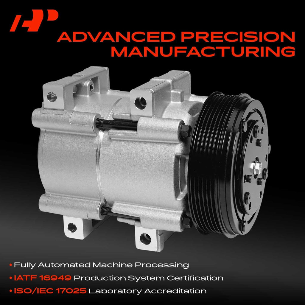A-Premium AC Compressor with Clutch Compatible with Ford & Mercury
