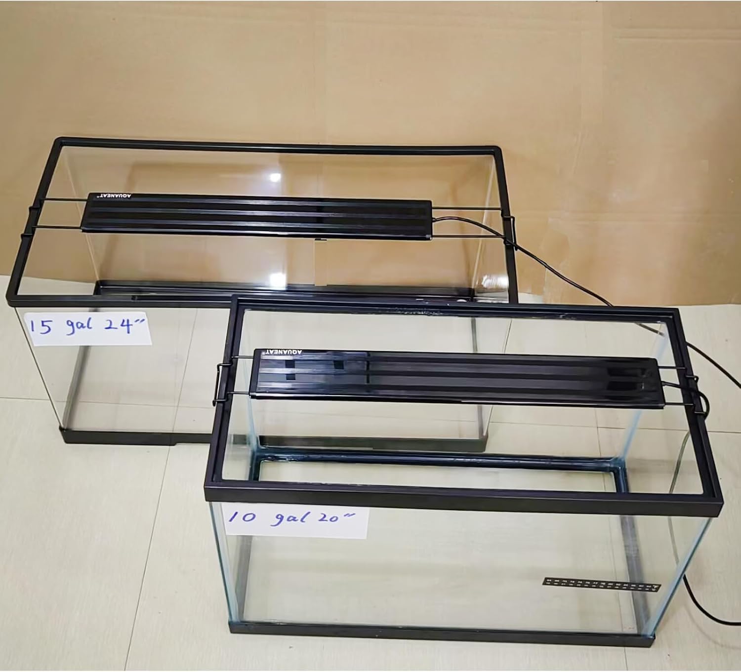 LED Aquarium Light Full Spectrum 17 Inch Light Body with Extendable Brackets for 18 Inch to 24 Inch Fish Tank Light