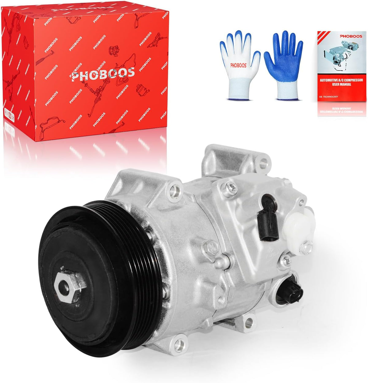 PHOBOOS A/C Compressor with Clutch Compatible with Toyota