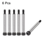 uxcell Alloy Steel Hexagon Socket Head Shoulder Screws Bolts, 2" Shoulder Length, 1/4" Shoulder Dia, #10-24 Thread, 6pcs
