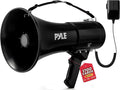 50W Megaphone Speaker PA Bullhorn - Built-in Siren, Adjustable Volume Control, 35mm Aux Input, 1554 Meters Range
