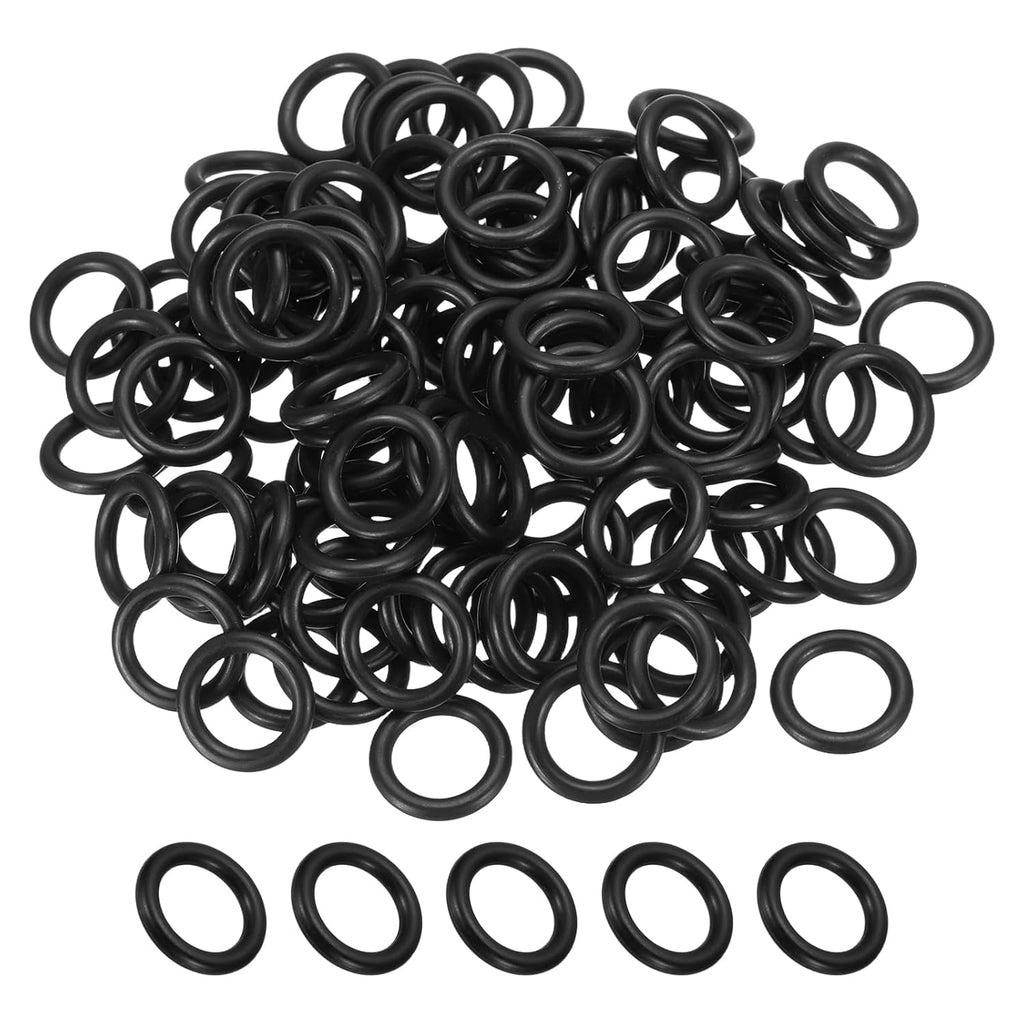 uxcell 80Pcs AS-110 Nitrile Rubber O-Rings 3/8" ID 9/16" OD 3/16" W