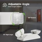 FREELICHT 4 Pack Emergency Lights for Business, Square Heads, 90min Battery