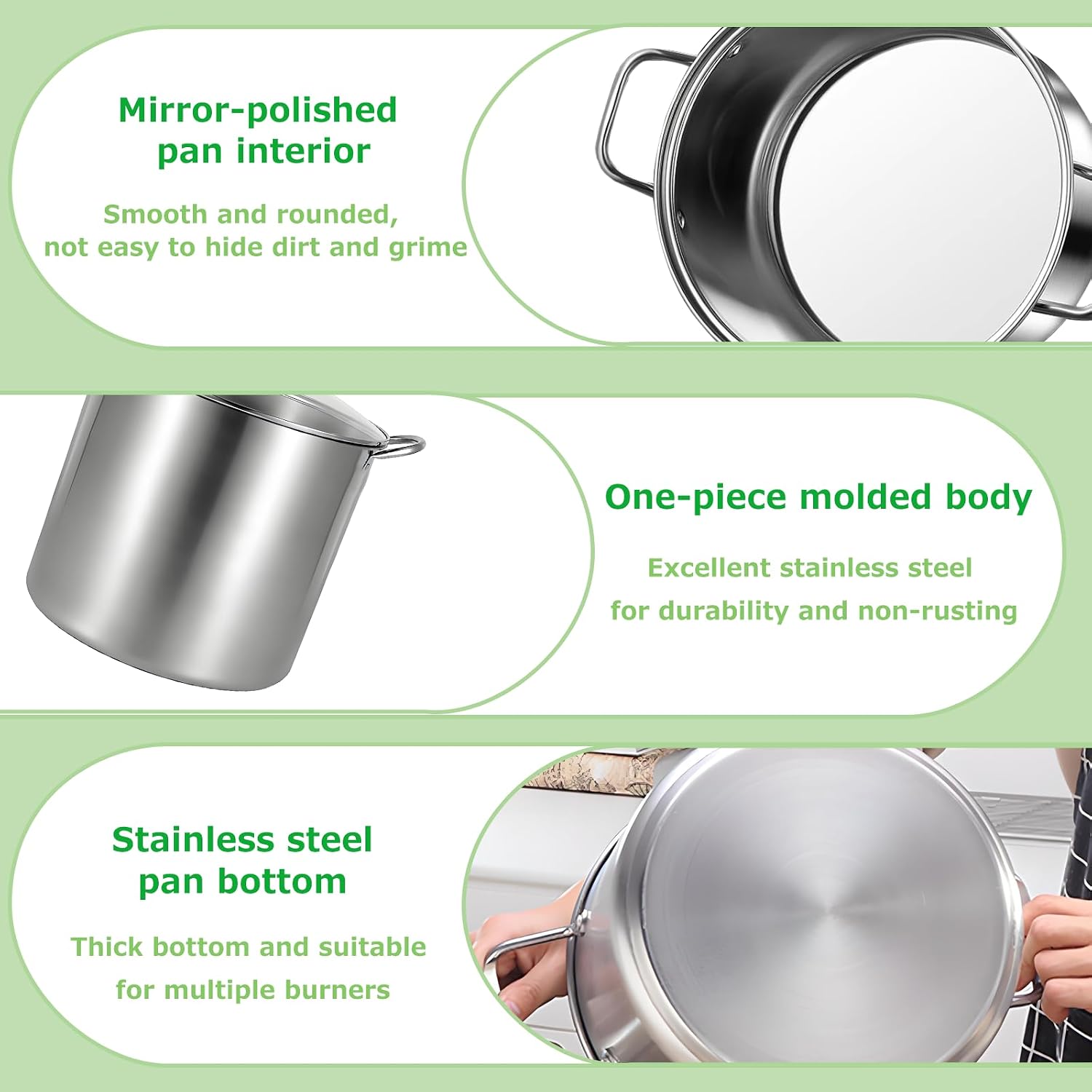 21.5QT Stainless Steel canning pot with rack and lid & canning kit set,water bath canner for canning Beginners,7 pcs
