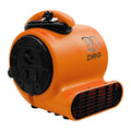 Air Mover Fan 1000 CFM 1/4 HP, 3-Speed Floor Dryer, Orange