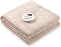 Heated Mattress Pad Twin Size Comfort Coral Fleece 10 Heating Levels & 10H Auto Shut Off, Electric Bed Warmer Pad