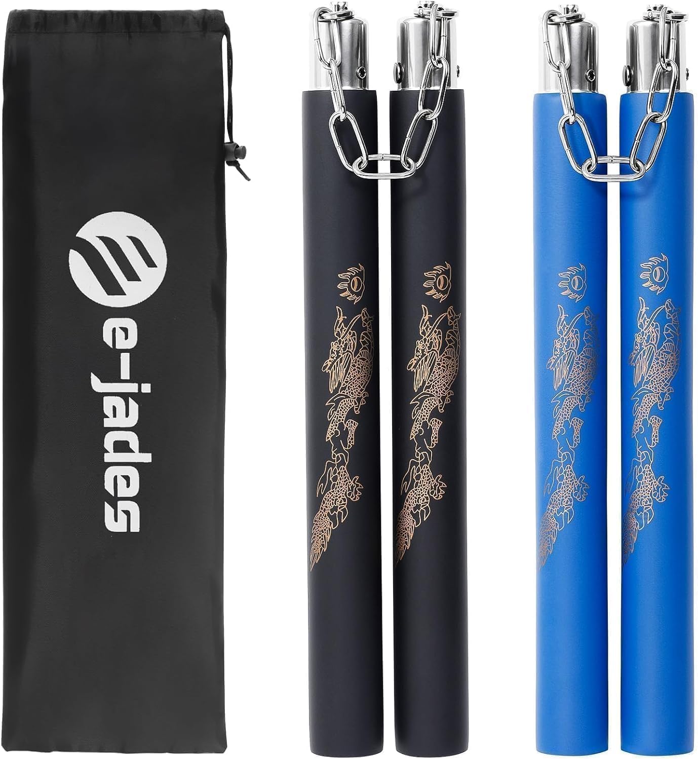Foam Nunchucks for Kids and Adults,2 Pack Soft Training Nunchakus | Durable rubber foam nunchucks with 360 swivel