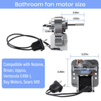 2 Pack Bathroom Vent Exhaust Fan Motor Compatible with Broan-NuTone, 120V