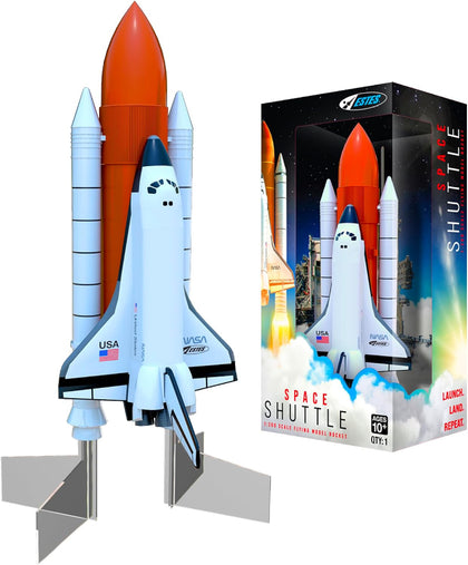 009991 Space Shuttle Model Rocket - Launch Up to 600 ft - Replica Rocket for Kids, Teens, & Adults - No Assembly