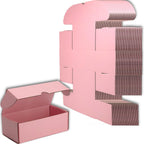 4x3x2 Shipping Boxes Set of 50, Pink Mailer Corrugated Cardboard Box