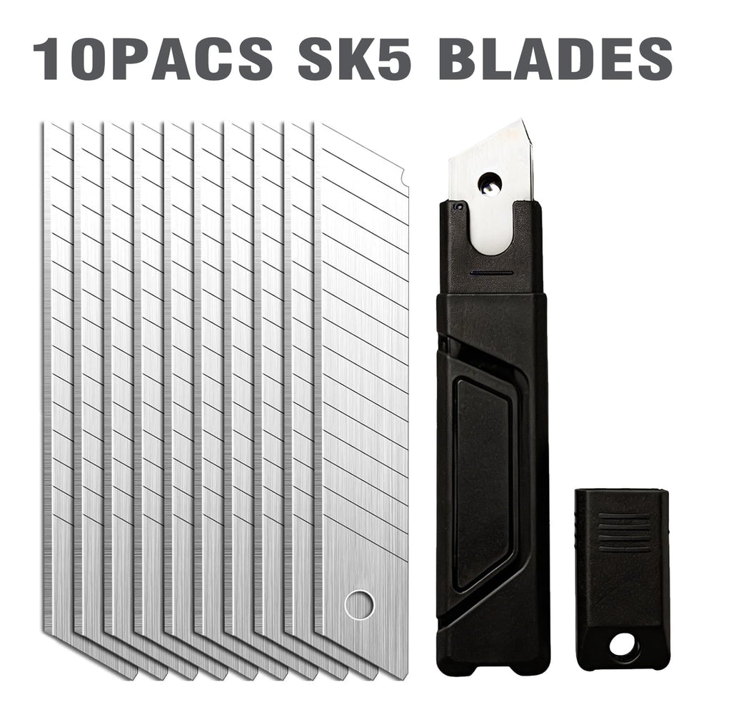 2-Pack Stainless Steel Retractable Utility Knife Box Cutter