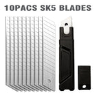 2-Pack Stainless Steel Retractable Utility Knife Box Cutter