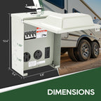 RVGUARD 20 30 50 Amp RV Temporary Power Outlet Panel with Breaker, Type 3R