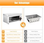 1500W Salamander Broiler Electric Cheese Melter with Handles