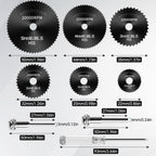 AUUTI 9pcs Drill Cutting Wheel and Saw Bit Set