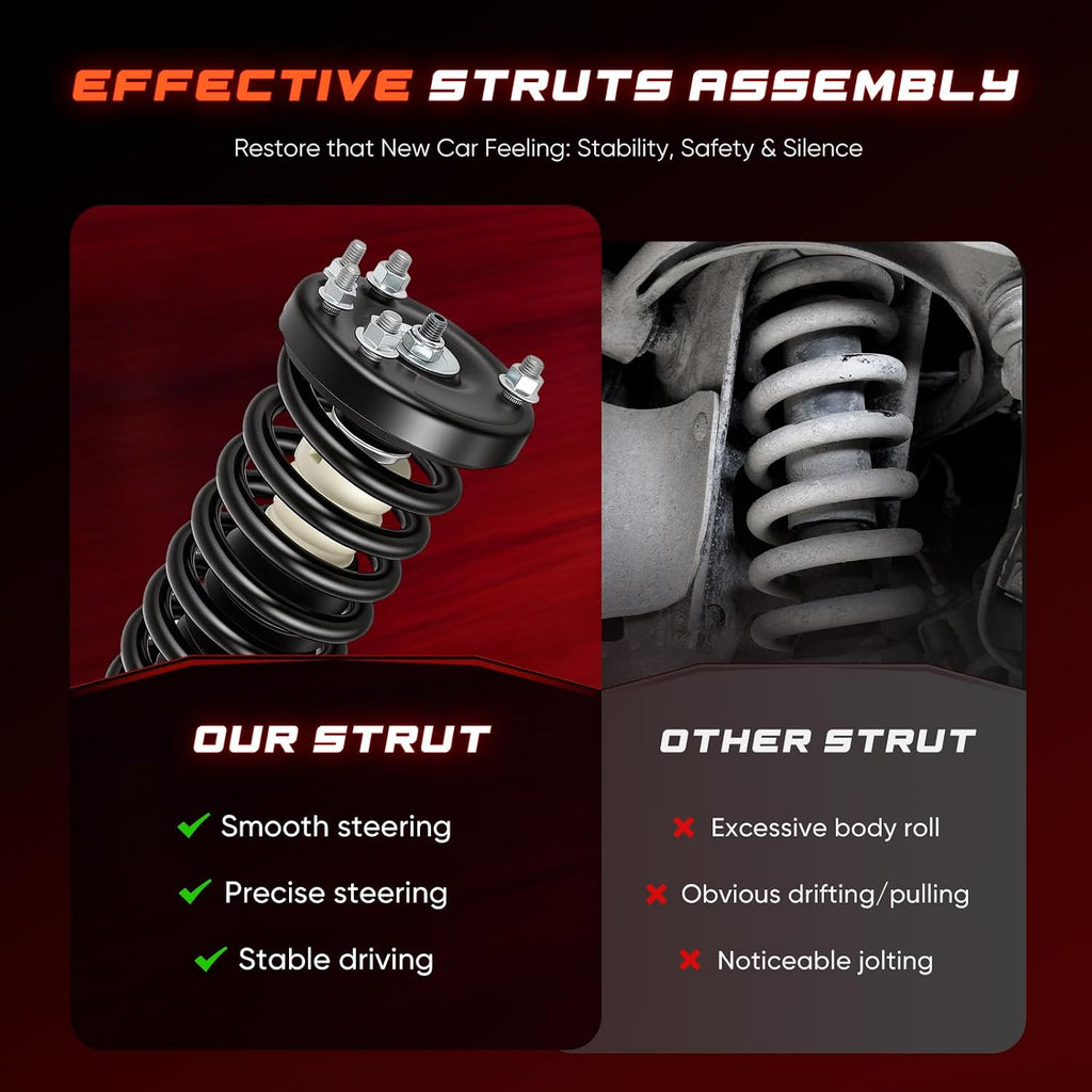 CCIYU Complete shock and Strut Fit for Honda for Accord 03-07 2PCS