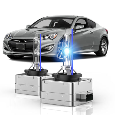 Fit for 2009-2016 Hyundai Genesis D1S HID Xenon Headlight Bulbs, 350% Brightness, Low Beam Light Bulb, 8000K White