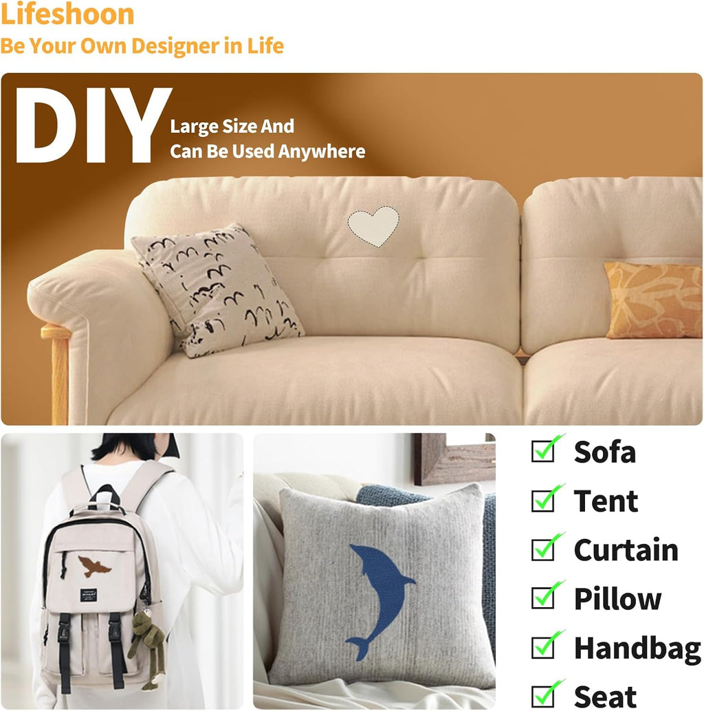 Fabric Repair Tape, Self Adhesive Furniture Patch for Cloth, Sofa