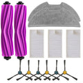Vacuum Cleaner Replacement Parts Kit For Eureka E20 Plus, Include 2 Main Brushes 3 Filter 2 Mop Cloth 6 Side Brushes