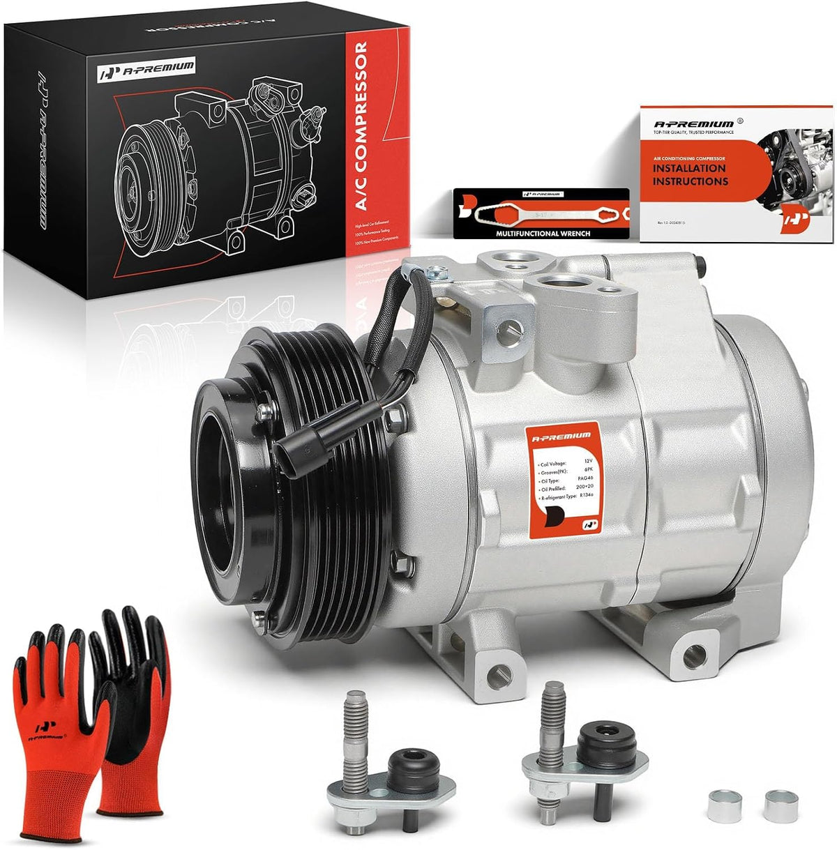A-Premium AC Compressor Compatible with Ford Explorer & Mercury Mountaineer
