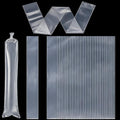 Clear Poly Bags 4x40 Inch 100 Pack, 2 Mil Flat Open Long Plastic Sleeves